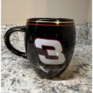#3 Dale Earnhardt Sr. Ceramic Coffee Mug Gold Trim